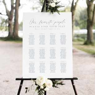 12 Tables Our Favourite People Seating Chart