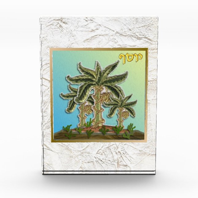 12 Tribes of Israel Joseph Art Acrylic Block (Front)
