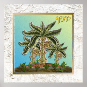 12 Tribes of Israel Joseph Art Print Poster
