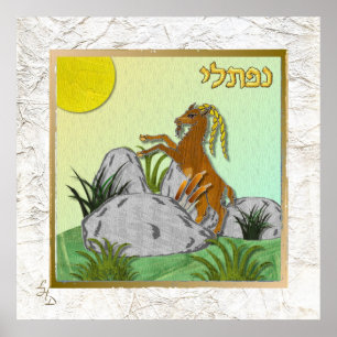 12 Tribes of Israel Naphtali Art Print Poster