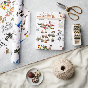 12 Twelve Days of Christmas Tissue Paper