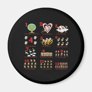 12 twelves days of christmas complete magnet