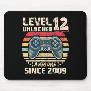 12 Unlocked Awesome 2009 Video Game 12th Birthday Mouse Mat