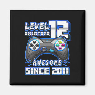 12 Unlocked Awesome 2011 Video Game 12th Birthday  Magnet