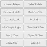 12 Wedding Guest Names Elegant Script