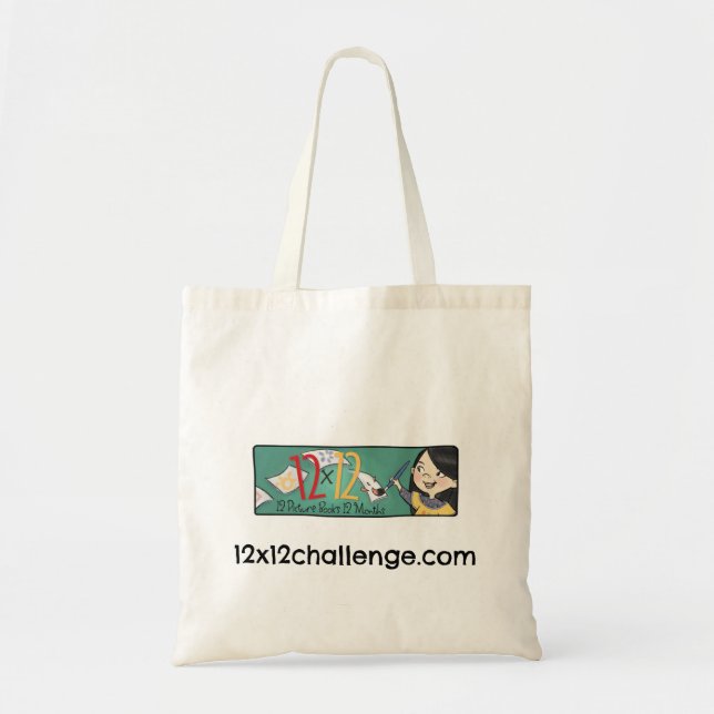 12 x 12 Painter Girl Tote Bag (Front)