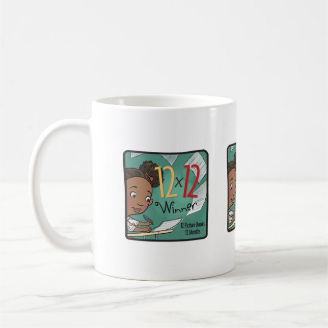 12 x 12 Winner Mug Writer Girl (Left)