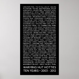 12 x 24" Poster - 10 Years - Warming Hut Hotties