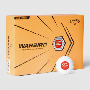 12 x Custom Logo Photo Callaway Warbird Golf Balls