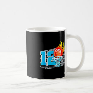 12 Year Old 12th Basketball Birthday Party Theme B Coffee Mug