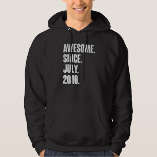 12 Year Old 12th Birthday Awesome Since July 201 Hoodie