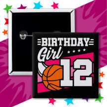 12 Year Old Basketball Party 12th Birthday Girl