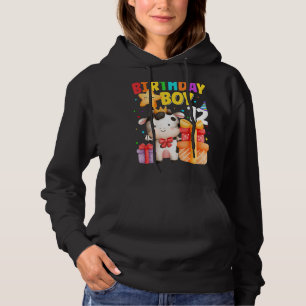 12 Year Old Birthday Boy 12th Cow Farm Animals B D Hoodie