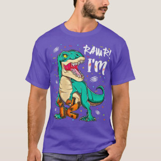 12 Year Old dinosaurs birthday 12th Party Rawr T T-Shirt