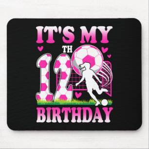 12 Year Old Girl Birthday Soccer Themed Party 12th Mouse Mat