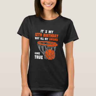 12 Year Old Happy 12th Birthday Sketll 12th Birthd T-Shirt