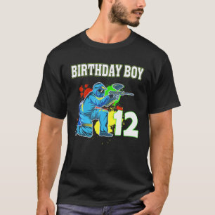 12 Year Old Paintball Birthday Party Boys 12Th For T-Shirt
