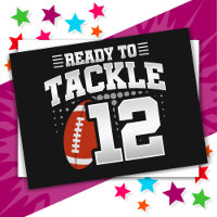 12 Year Old Tackle Football Party 12th Birthday