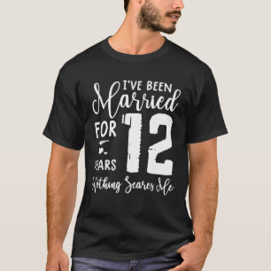 12 Years Married  Funny Couple 12Th Anniversary T-Shirt