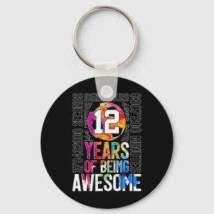 12 Years Of Being Awesome Soccer 12th Birthday _1 Key Ring