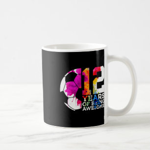 12 Years Of Being Awesome Soccer 12th Birthday Coffee Mug