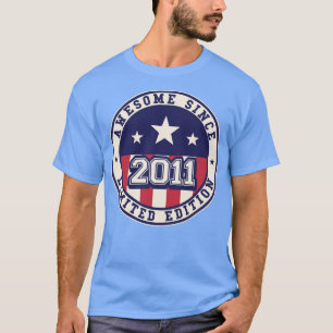 12 Years Old Awesome Since 2011 12th Birthday T-Shirt