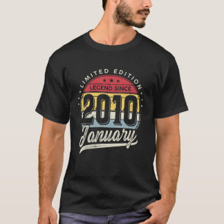 12 Years Old Limited Edition Legend Since 2010 Jan T-Shirt