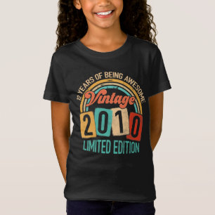 12 Years Old Of Be Awesome In 2010 12nd Birthday T-Shirt