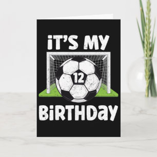 12 Years Old Soccer 12th Birthday Player Kids B-da Card