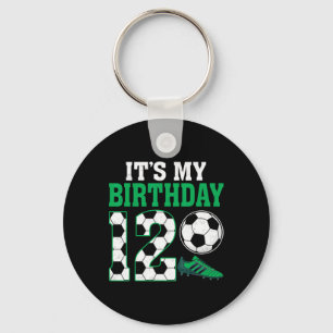 12 Years Old Soccer Player It's My 12th Birthday  Key Ring