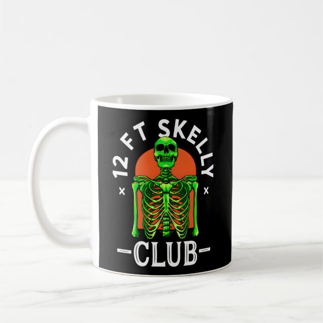 12Ft Skelly Club Halloween 12 Foot Skeleton Apprec Coffee Mug (Left)