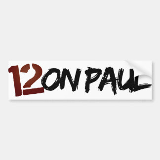 12on Paul Bumper Sticker