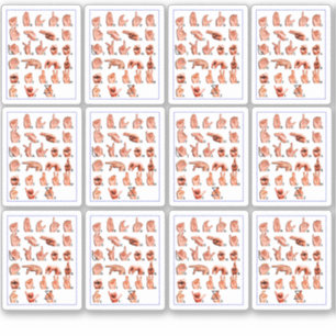 12pcs American Sign Language Alphabet Board, Asl 