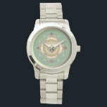 12th & 30th Pearl Anniversary Watch<br><div class="desc">So,  it's their 30th or 12th anniversary and you'd like to honour it with a time piece? Then perhaps my ornate emblem with pearl graphics will be just the thing!</div>