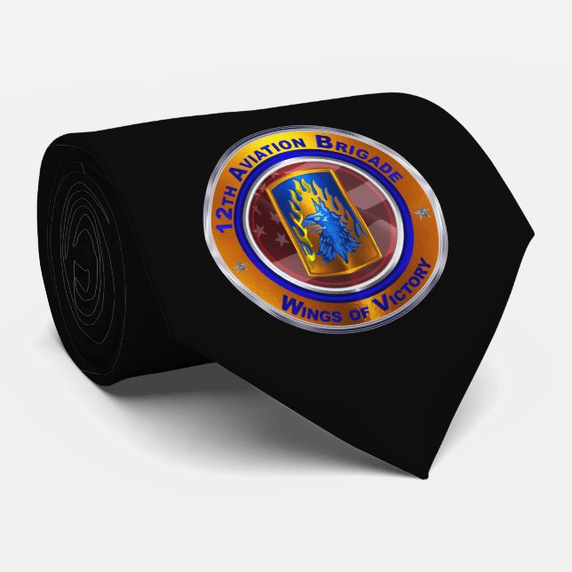12th Aviation Brigade Tie (Rolled)