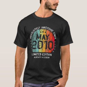 12Th Birthday Absolutely Awesome Since May 2010 Vi T-Shirt