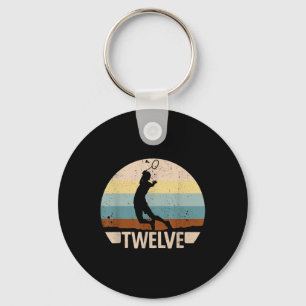 12th Birthday Badminton 12 Years Badminton Boys Ba Key Ring