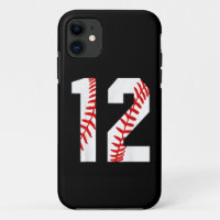 12th Birthday Baseball Big Number Twelve