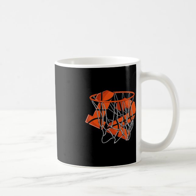 12th Birthday Basketball  Kids Coffee Mug (Right)