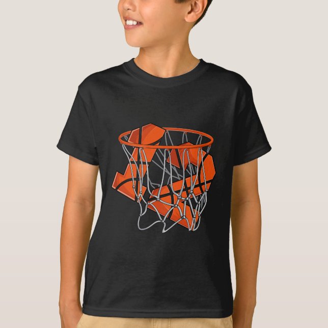 12th Birthday Basketball  Kids T-Shirt (Front)