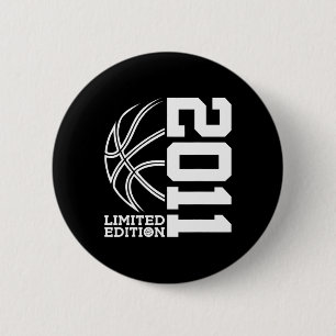 12th Birthday Basketball Limited Edition 2011  6 Cm Round Badge