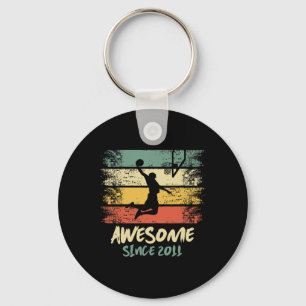 12th Birthday Basketball Player Awesome Since 2011 Key Ring