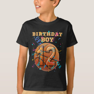 12th Birthday Boy 12 Years Old Sketll Players Team T-Shirt