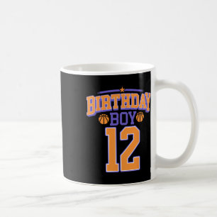 12th Birthday Boy Bysketbyll Lover 12 Years Old Bd Coffee Mug