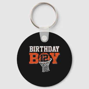 12th Birthday Boy Bysketbyll Lover 12 Years Old Bd Key Ring