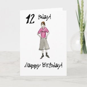 12th Birthday Card for a Boy
