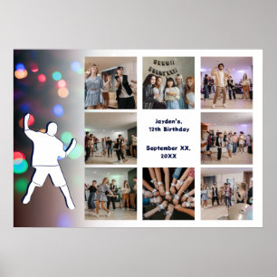 12th Birthday Dance Party Photo Collage Template Poster