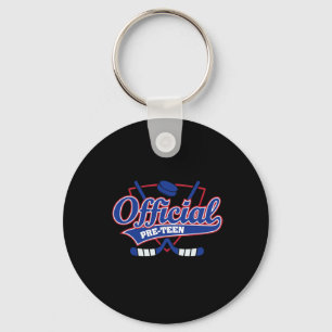 12th Birthday Decorations Hockey Winter Sports Fan Key Ring