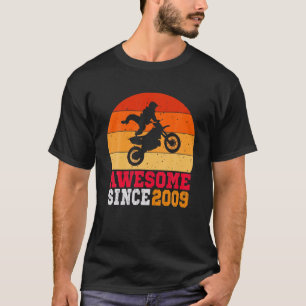 12Th Birthday Dirt Bike 12 Years Old Vintage Retro T-Shirt