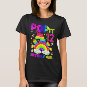 12th Birthday Fidget Toy Pop It Birthday Girl 12 Y T-Shirt